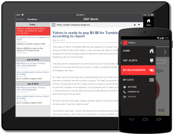 RelSci (Relationship Science) is mobile.